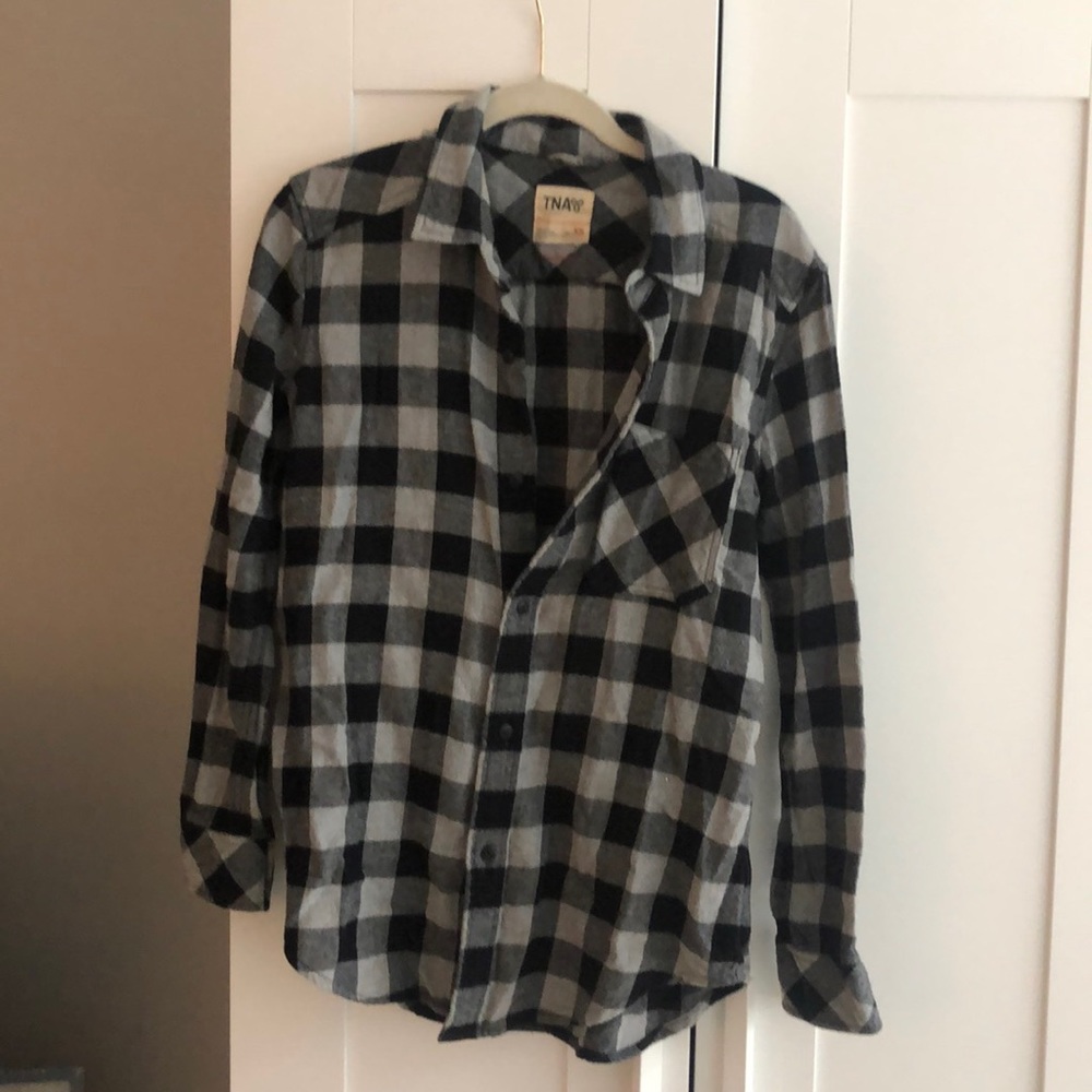 TNA Oversized Black/Grey Flannel- XS
